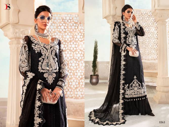Deepsy Maria B Chiffons 22 Wholesale Salwar Suits Collection 